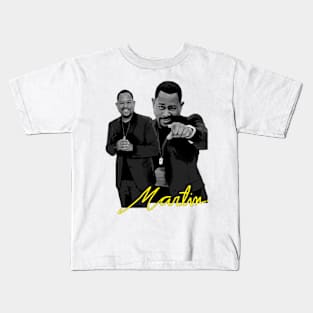 martin black and white retro style Kids T-Shirt